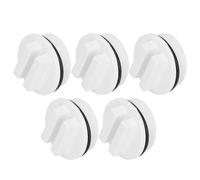 Karlak Tapón de Drenaje de Línea de Retorno de Spa para Piscina, 5 Piezas, Tapón Roscado de 1,5 Pulgadas con Junta Tórica, Reemplazo de Fácil Instalación para Aguas Termales,