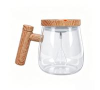 Karlak Taza de café Autoagitadora, Vaso Mezclador Automático Eléctrico de 400ml para Bebidas Leche y Proteínas Oficina, Vidrio con Alto Contenido Borosilicato