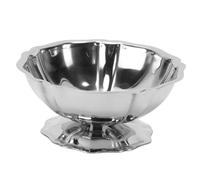 Karlak Taza para Helado de Acero Inoxidable 304, Plato Elegante para Servir Postres Fiestas de té, Estilo Retro, 10,5x4,5 Cm