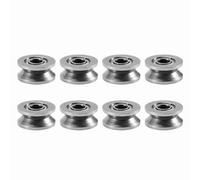 Karlak V624ZZ Rodamiento de Rodillos Guía de Rueda Polea Rodamiento Bolas 10 Piezas 4x13x6 Mm Ranura en V Acero Al Carbono con Doble Blindaje con Ranura Pro