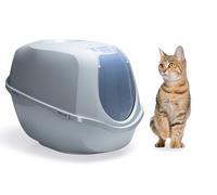 Karlie 522868 - Bandeja higiénica para Gatos (tamaño XL, 66 x 46 x 49 cm), Color Gris