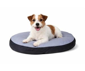 Karlie 60057 Cojín Oval Doc Bed, 50 x 40 x 8 cm, Gris y Negro, XS