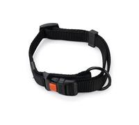 Karlie 63634 Plus Collar de Nylon, 15 x 30-45 cm, Negro, Ajustable, S