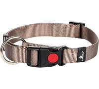 Karlie 63917 Plus Collar de Nylon, 25 x 45-65 cm, Gris, Ajustable, L