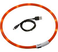 Karlie 64904 Visio Light Collar LED, Recargable con USB, Naranja