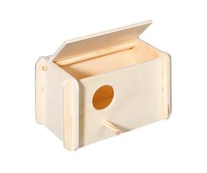 Karlie 88510 Nido de Cria para Aves, 21 x 12 x 13 cm, Madera Natural