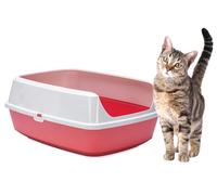 Karlie Bandeja para Gatos Mary Loo Eco 522872, 50 x 38,3 x 21,4 cm, Coral Picante
