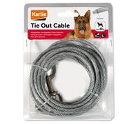 Karlie Cable de Amarre Blanco 5m Plastificado 6mm para Animales Perros Gatos