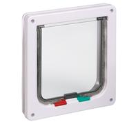 Karlie Flamingo Puerta Gato 4-Wege Blanco, Nuevo