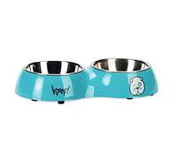 Karlie Juego de Cena para Perros, 440 ml, Color Azul, 2 x 220 ml