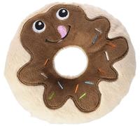 Karlie Juguete para Perros de Peluche con Forma de Donut de Chocolate, Longitud: 14 cm, Color marrón