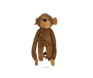 KARLIE K&BZ Peluche Mono VIK Juguete Perro MARRÓN, 40X20X13 CM
