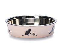 Karlie K&F COMEDERO Gato Inoxidable Bella Rosa 160ML Ø: 10 CM