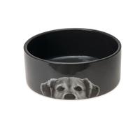 KARLIE K Plato para Perro DE CERÁMICA, Anthrazit, 1500ML 18,5 x 18,5 x 7,5 CM