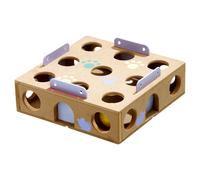 Karlie Smart Actividad de Cat Caja 22x22CM - Juguete de Madera para Gatos