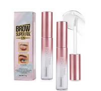 KARLOR 2 unidades de gel transparente para cejas, color marrón de ojos, gel de fijación incoloro, resistente al agua, con aplicador, pegamento para cejas, bálsamo de cejas, gel de pegamento para