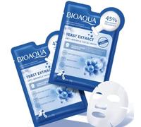 KARLOR Máscara facial antiarrugas, antienvejecimiento, colágeno, película inversa de colágeno, con extracto de levadura, hoja de colágeno soluble, máscara antienvejecimiento (5 unidades)
