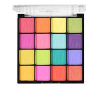 KARLOR Paleta de sombras de ojos de 16 colores, sombra de ojos multicolor, sombra de ojos brillante, brillante, brillante, colorida, buena pigmentada, sombra de ojos rojo, verde, azul, lila, sombra de