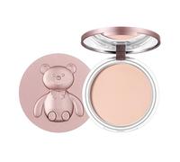 KARLOR Polvo compacto para niñas, paleta de polvos compactos, paleta de polvo mate, mate, acabado de maquillaje, polvo de fijación de poros, duradero, para tonos de piel saludables (03#nude)