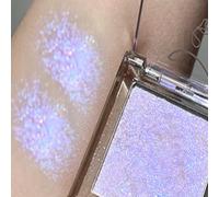 KARLOR Sombra de ojos brillante metalizada púrpura perlada sombra de ojos purpurina pigmentada iluminadora de diamantes iluminador sombra de ojos color único brillante brillante sombra de ojos brillo