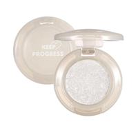 KARLOR Sombra de ojos con purpurina, iluminador de párpados, color blanco, perlado, purpurina, maquillaje individual, plateado, iluminador brillante, cara brillante, sombra de ojos (01#Diamand)