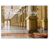 Karlovy Vary - Stadt der heilenden Quellen (Wandkalender 2026 DIN A2 quer), CALVENDO Monatskalender: Malerische Bäderstadt in West-Böhmen
