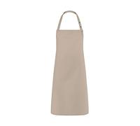 Karlowsky LS 14 Passion Santorini - Delantal con lazos (65% poliéster/35% algodón, talla única, 95 cm de largo, 75 cm de ancho, arena)