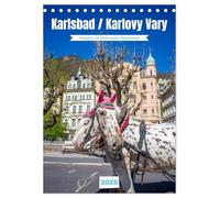 Karlsbad / Karlovy Vary - Heilbad im Westböhmischen Bäderdreieck (Tischkalender 2026 DIN A5 hoch), CALVENDO Monatskalender: Die Bäderarchitektur der weltbekannten Kurstadt Karlovy Vary (Karlsbad).