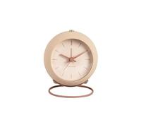 Karlsson - Despertador Redondo, Efecto Flotante, diámetro 9,5 cm, Color Beige