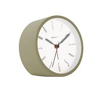 Karlsson Reloj de alarma con números de Belle Iron Moss Green