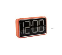 Karlsson Reloj de alarma, diseño retro, color naranja brillante