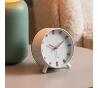 Karlsson Reloj de alarma Grace Metal White