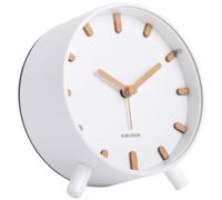 Karlsson Reloj de alarma Grace Metal White