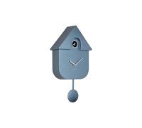 Karlsson Reloj de cuco moderno Cuckoo Metálico - Azul - 21,5 x 8,5 x 41 cm | Rectángulo - Escandinavo - Termoplástico - Reloj de pared Moderno Salón - Relojes de Pared - Reloj de Cuco