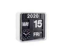 Karlsson - Reloj de Paletas de Pared Pequeño con Función de Calendario, Blanco
