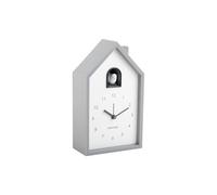 Karlsson Despertador moderno Cuckoo – Gris, 12 x 6 x 20 cm, rectángulo termoplástico para dormitorio