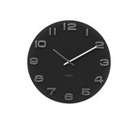 Karlsson Reloj de Pared Vintage Caja Negra, 4.2x35x35 cm