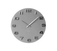 Karlsson Vintage - Reloj de Pared Redondo, Color Gris