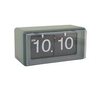 Karlsson Wall/Table Clock Retro Boxed Flip Jungle Green