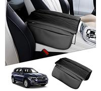 Karltys Compatible con Funda de Consola Central para BMW X5 X7 2019-2023 / X6 2020-2023 Funda de reposabrazos de Cuero con Soporte para teléfono, Bolsa de Almacenamiento antiarañazos, Color Negro