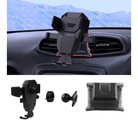 Karltys Soporte para teléfono de Coche para Jeep Renegade 2015-2024, Accesorios Renegade, Soporte de ventilación para teléfonos de 4 a 7 Pulgadas, Manos Libres, Soporte móvil Grueso Compatible con