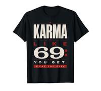 Karma Cita Humor Lo Que Das Viene Alrededor del Estado de ánimo Camiseta gráfica económica