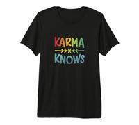 Karma Conoce leyes Divertidas de meditación de Yoga Camiseta Premium