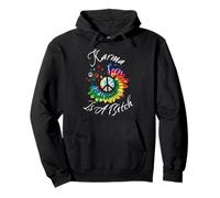 Karma es una Perra Sunflower Peace Sudadera con Capucha