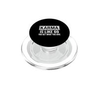 Karma Is Like 69 Cita de Humor Retro sarcástico PopSockets PopGrip para MagSafe