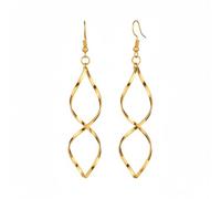 Karma NH10169614 - Pendientes en espiral de oro de 9 cm para mujer