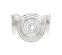 Karma NH10719777 - Pulsera para mujer en espiral de 6,5 cm, diseño moderno, elegante, idea de regalo, joya para mujer, 6,5 x 5 x 6,5 cm, Metal, No es una piedra preciosa