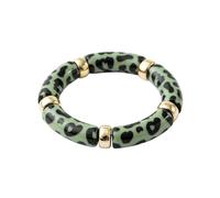 Karma NH11160447 - Pulsera de mujer de acrílico elástico Leo vers. Colores 5,2 cm ámbar moderna pulsera para mujer, pulsera acrílica Leomuster Amber pulsera Leo pulsera, 5,2 x 5,2 x 1,2 cm, Acrílico