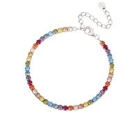 Karma NH11253231 - Pulsera de tenis para mujer, plata de ley 925, moderna, multicolor, cierre de mosquetón, joyas para mujer de alta calidad