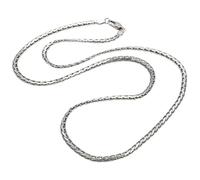Karma NH11426640 - Collar de plata para hombre de acero inoxidable de 60 cm, cadena de acero inoxidable, cadena bizantina